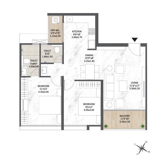 2 BHK Type B